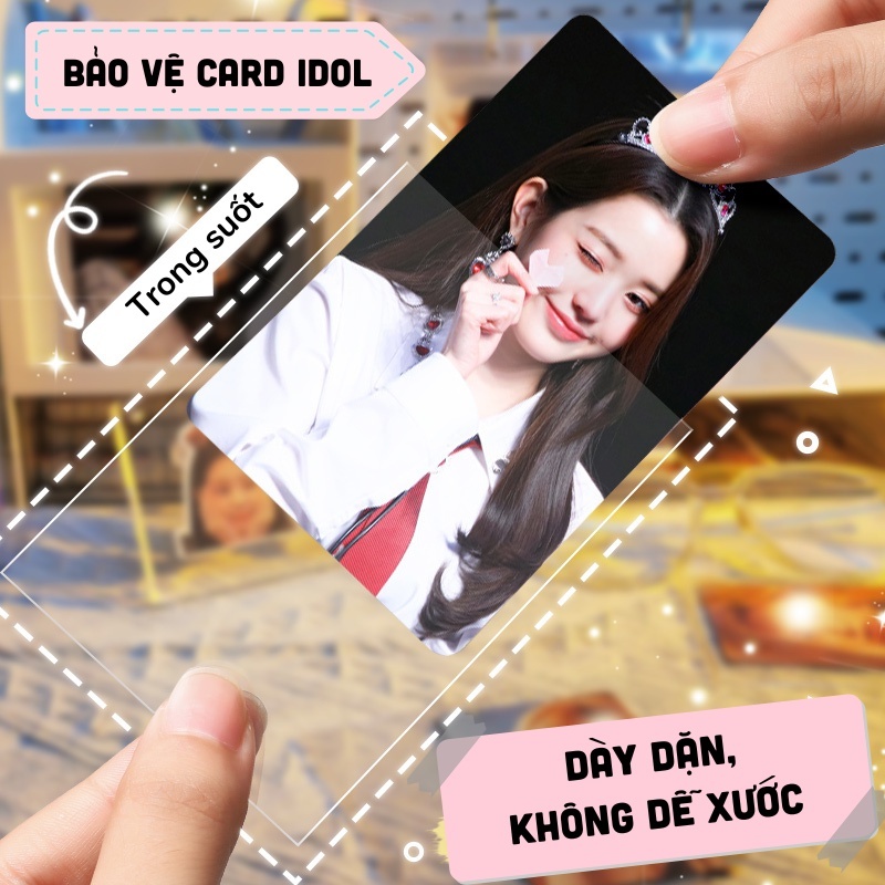 Sleeve Popcorn bọc card siêu dày bảo vệ,  bảo quản card Kpop, Blackpink, album lomo, card toploader