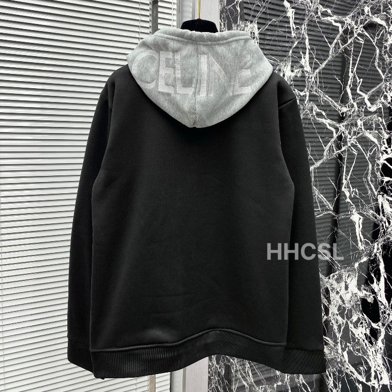 Áo Khoác Nỉ Mũ Xám Ce Lin ❤ Áo Khoát Dày Dặn Dáng Rộng Nam Nữ NVA607