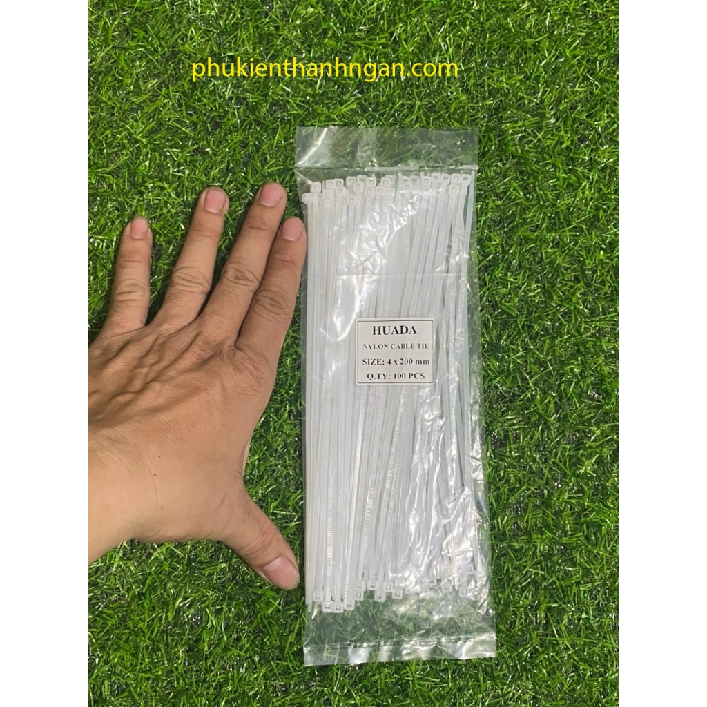 Cáp Rút Nhựa 4x200mm   BỊCH 80 SỢI