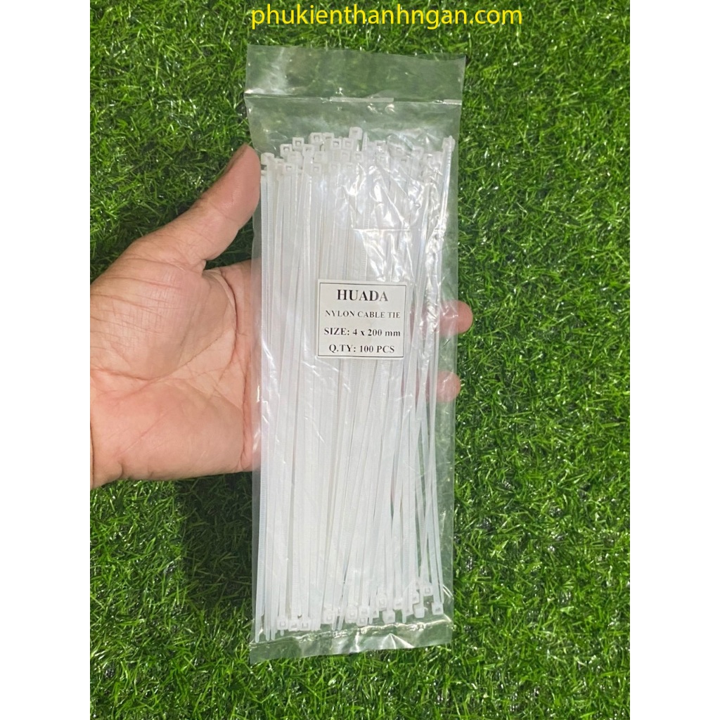 Cáp Rút Nhựa 4x200mm   BỊCH 80 SỢI