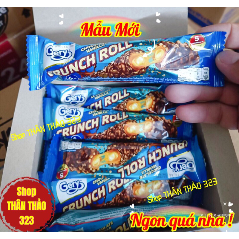 Mẫu Mới- Bánh Gery Crunch Roll Cuốn Sôcôla Indonesia 🇮🇩