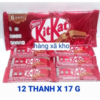 kitkat socola 204 gr (12 thanh *17g) , date:1/2025- hàng malaysia