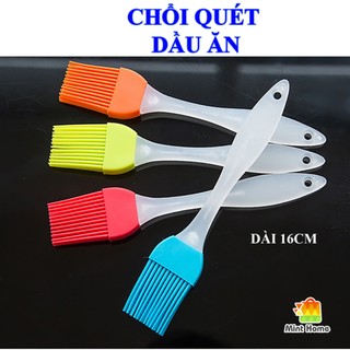 Chổi quét dầu ăn silicon chịu nhiệt dùng phết bơ mỡ cho khuôn làm bánh, nướng thịt, nồi chiên không dầu dài 16cm