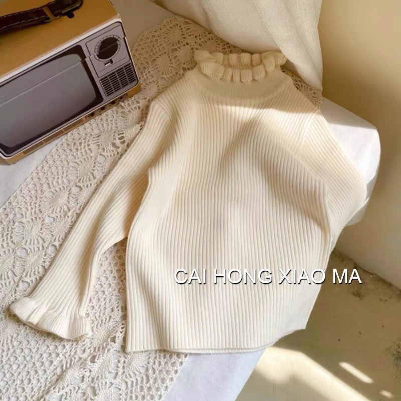 Áo Len Tăm cổ bèo mix cả thế giới cho bé gái hàng Quảng Châu size 8-40kg