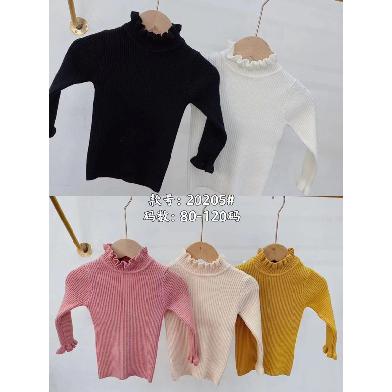 Áo Len Tăm cổ bèo mix cả thế giới cho bé gái hàng Quảng Châu size 8-40kg