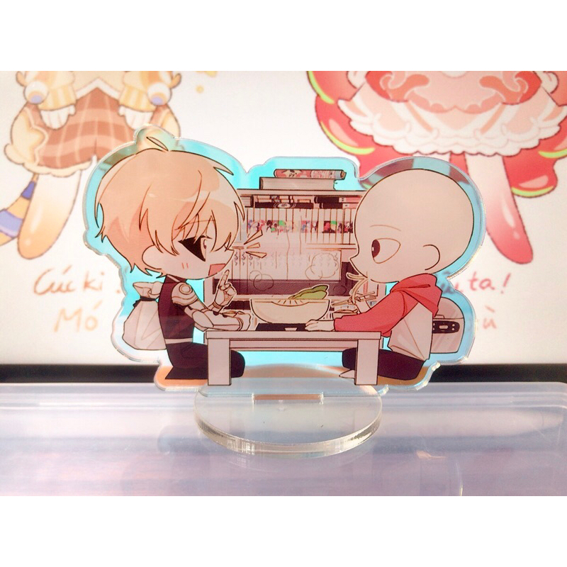 Mô hình standee Hologram One Punch Man (OPM) tặng kèm card trong