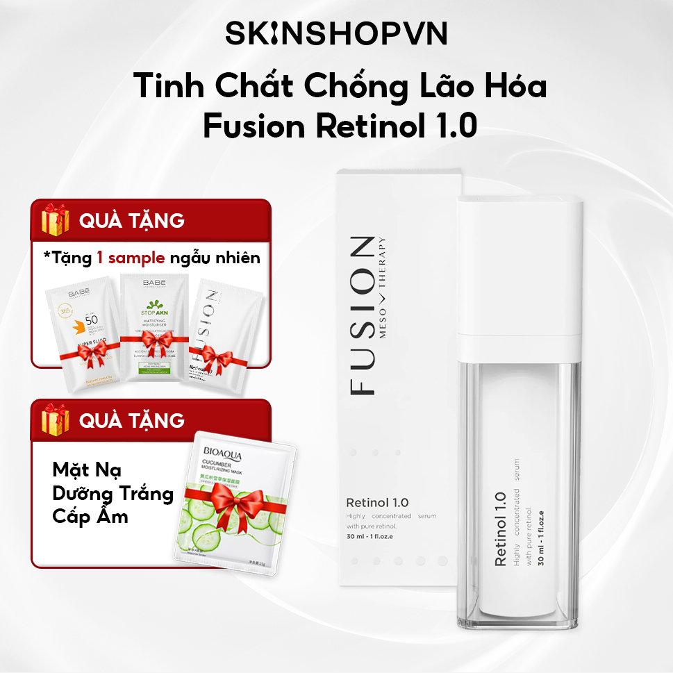 Tinh chất chống lão hóa sáng da ngừa mụn Fusion Retinol 1.0 30ml