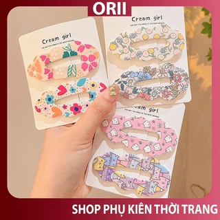 Kẹp mái đẹp hình hoa ,kẹp bấm dễ thương ,kẹp mái mini ,kep tóc phong cách lolita đơn giản nhẹ nhàn.bbb