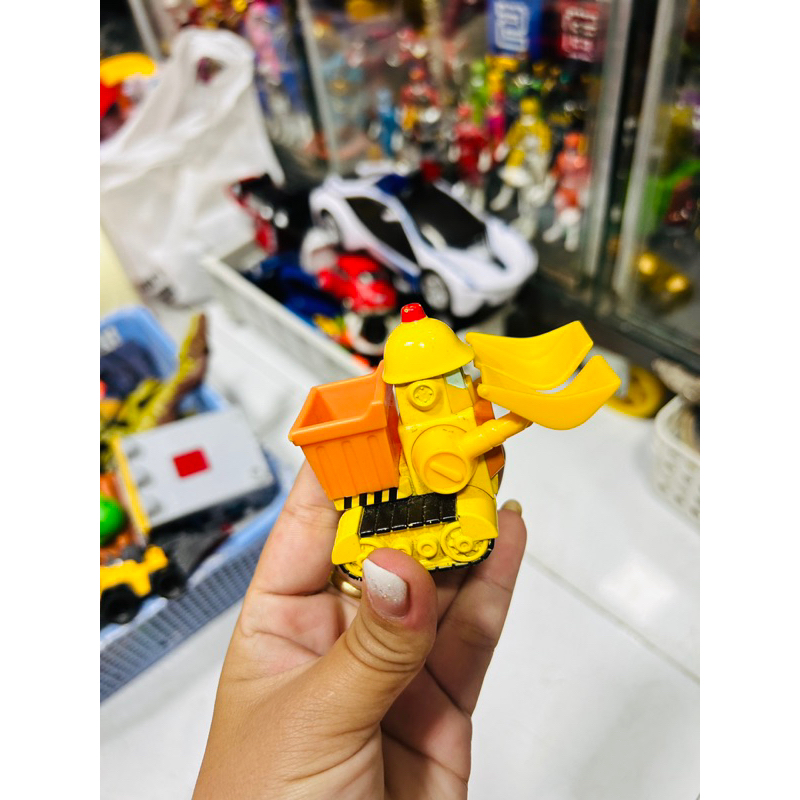 Mô hình xe Robocar Poli, Bruner DIE-CAST Metal Toy Cars Bulldozer Construction Vehicle Toys