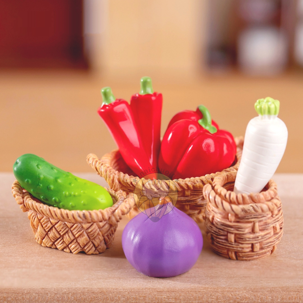 Mô hình rau củ quả  trang trí nhà búp bê, DIY