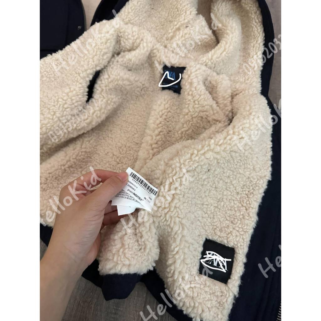 Áo khoác dạ lót lông zxr bé trai & bé gái