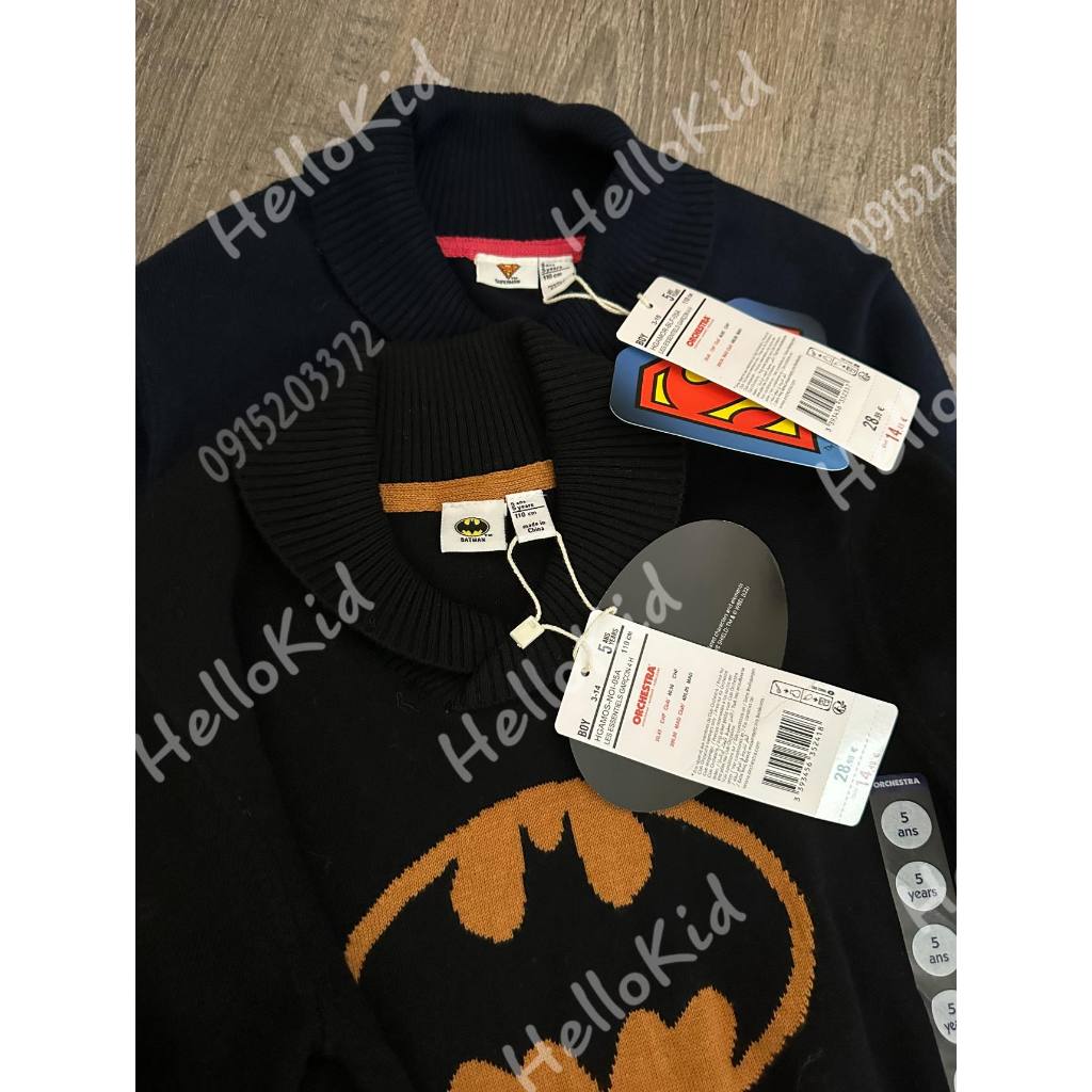 Áo len siêu nhân cho bé