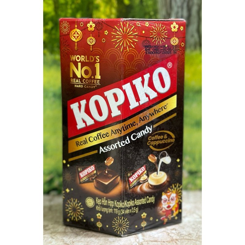 Hộp kẹo cà phê Kopiko 119g/34 Viên*3,5g