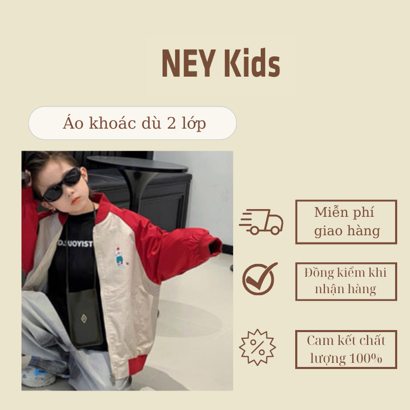 Áo khoác đại cho bé size 17kg đến 40kg