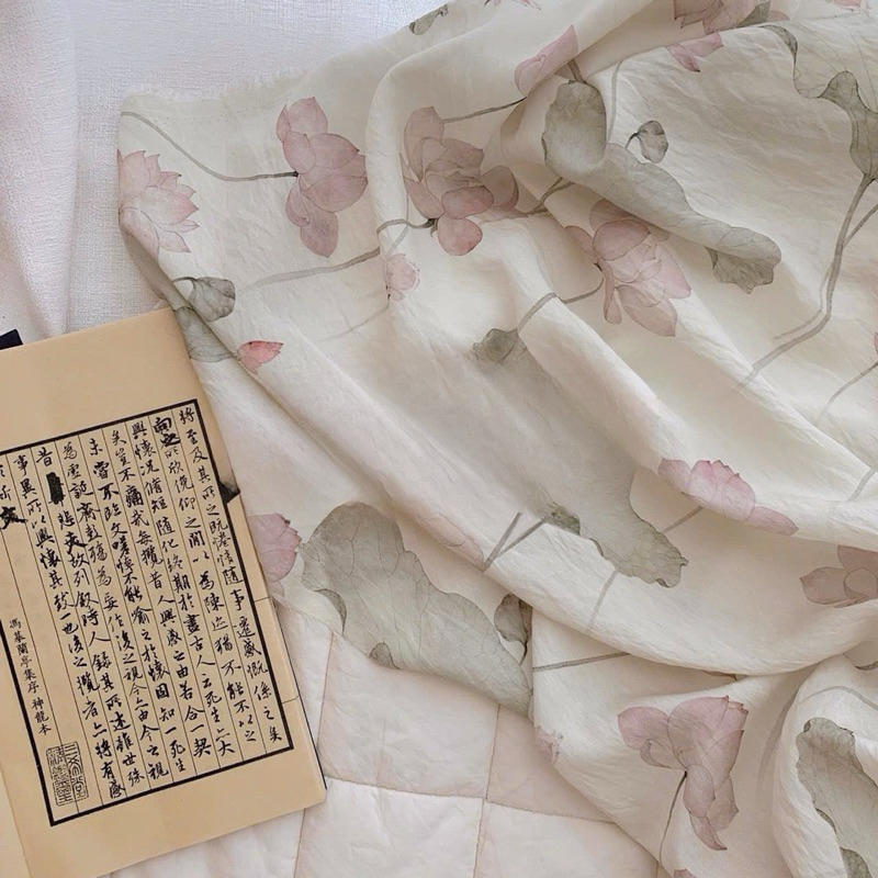 Set áo dài 3 chi tiết gồm áo quần và mấn cho mẹ và bé