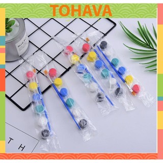 Vỉ 6 màu nước 3ml kèm 1 cọ vẽ