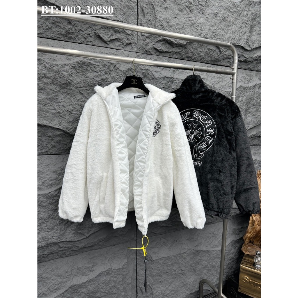 Áo Khoác Lông Cờ Rôm Thêu Logo Siêu Đẹp - Áo Khoác Dành Cho Nam