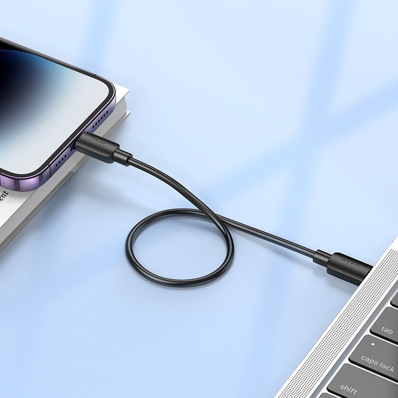 Cáp sạc nhanh 20w Hoco X96 chân Type-C sang lingninh chiều dài 25cm