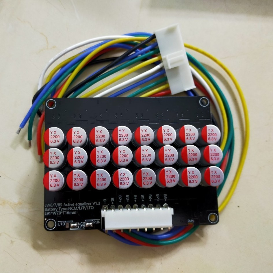 Mạch cân bằng pin Lithium, Lifepo4 5.5A -3S, 4S, 8S, 16S