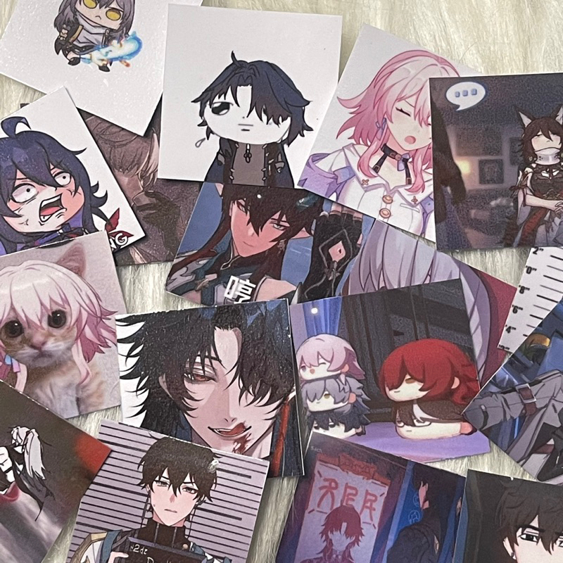 Set 80 Sticker Hoạt Hình Anime Honkai: Star Rail Dễ Thương chống nước dán laptop, điện thoại, vali, bình nước