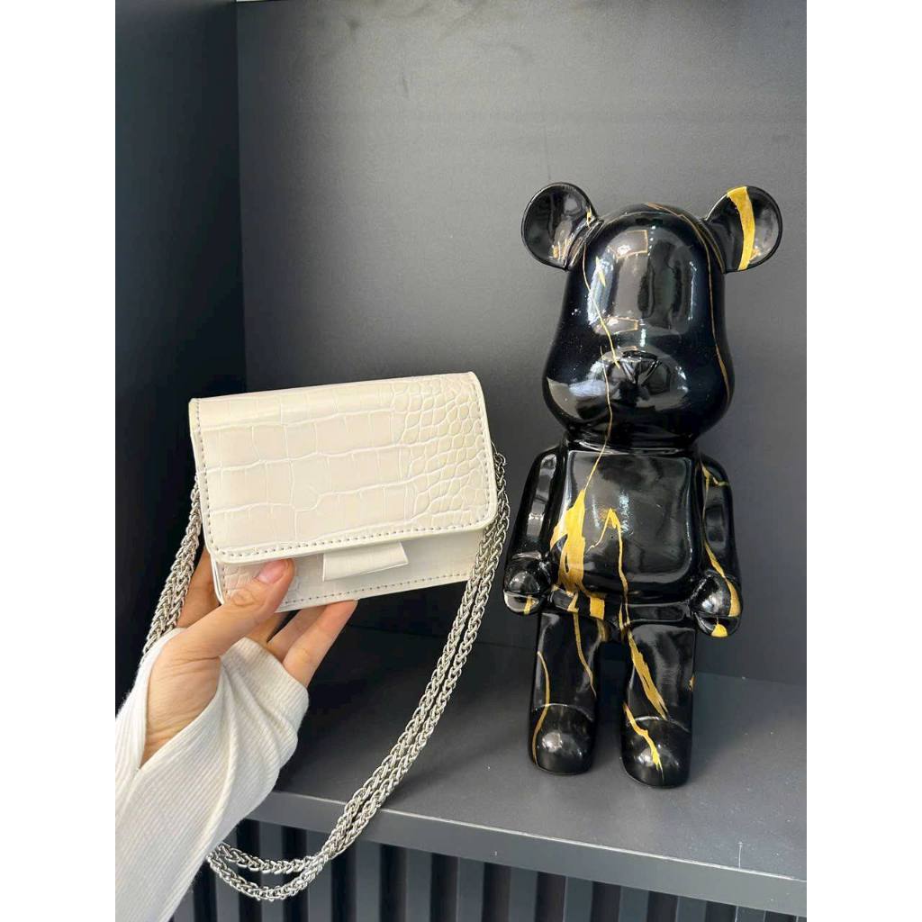 Túi xách nữ, túi đeo chéo thời trang công sở Hàn Quốc đeo chéo hot trend _ DR16 BAG MINI DA RẮN DÂY XÍCH