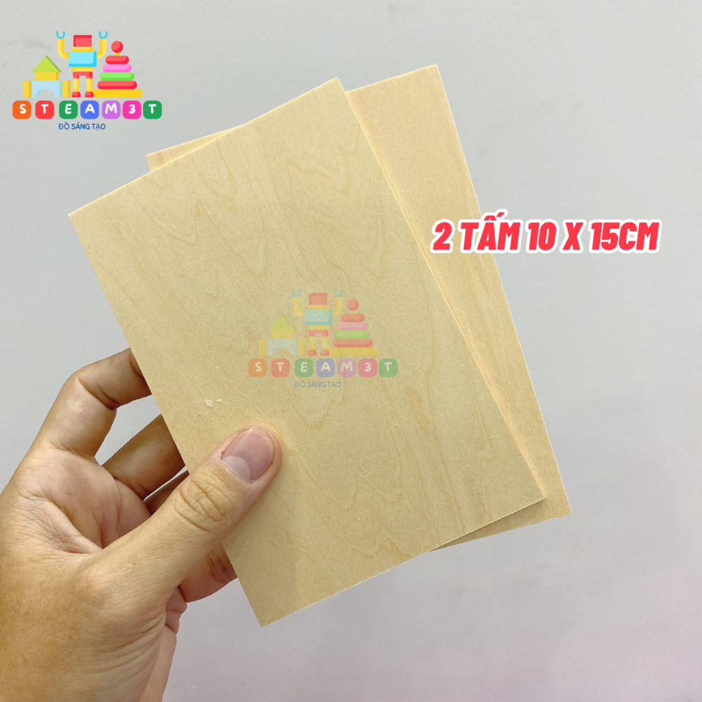 Ván áp gỗ dày 1.5mm làm mô hình DIY đủ kích cỡ gỗ mỏng - LK0560