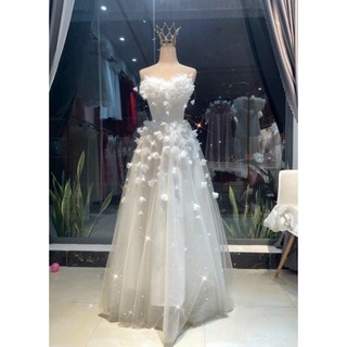 ĐẦM MAXI CUP HOA RƠI (được kiểm tra hàng)