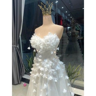 ĐẦM MAXI CUP HOA RƠI (được kiểm tra hàng)