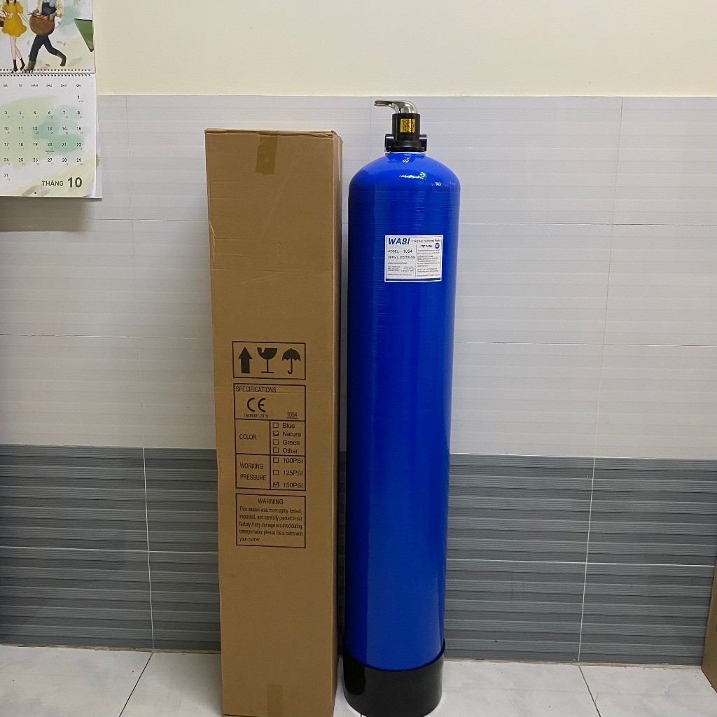 Cột Lọc Nước Đầu Nguồn Composite 1054 Đầy Đủ Vât Liệu- Lọc Nước Nhiễm Phèn