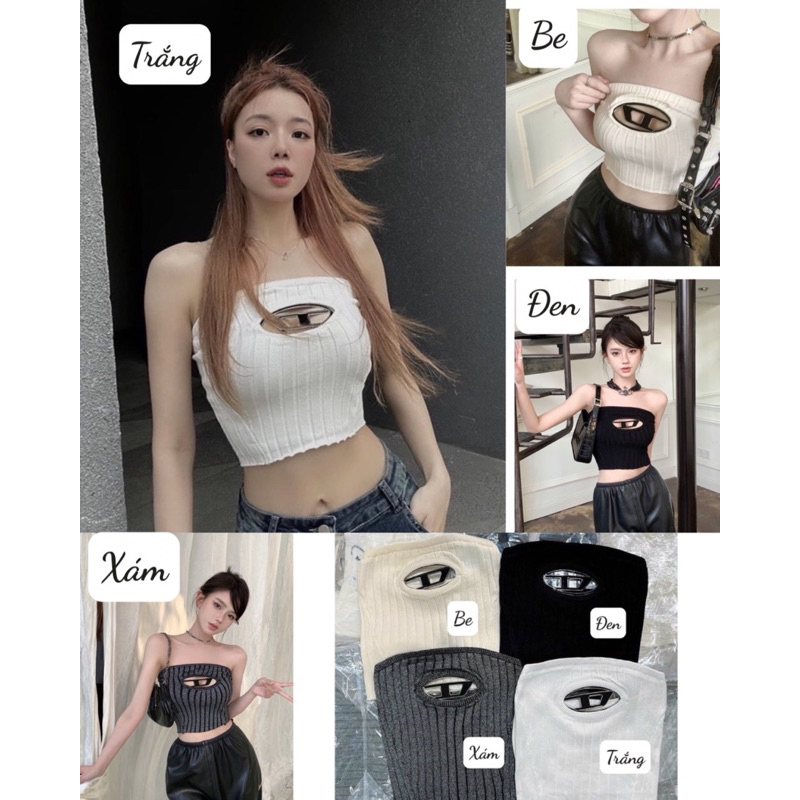 ÁO QUÂY ỐNG LEN LOGO D 4 MÀU THỜI TRANG HOT HIT