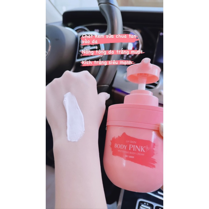 Kem Body Pink LH Skin 300gr tặng sữa tắm 100ml Chính Hãng
