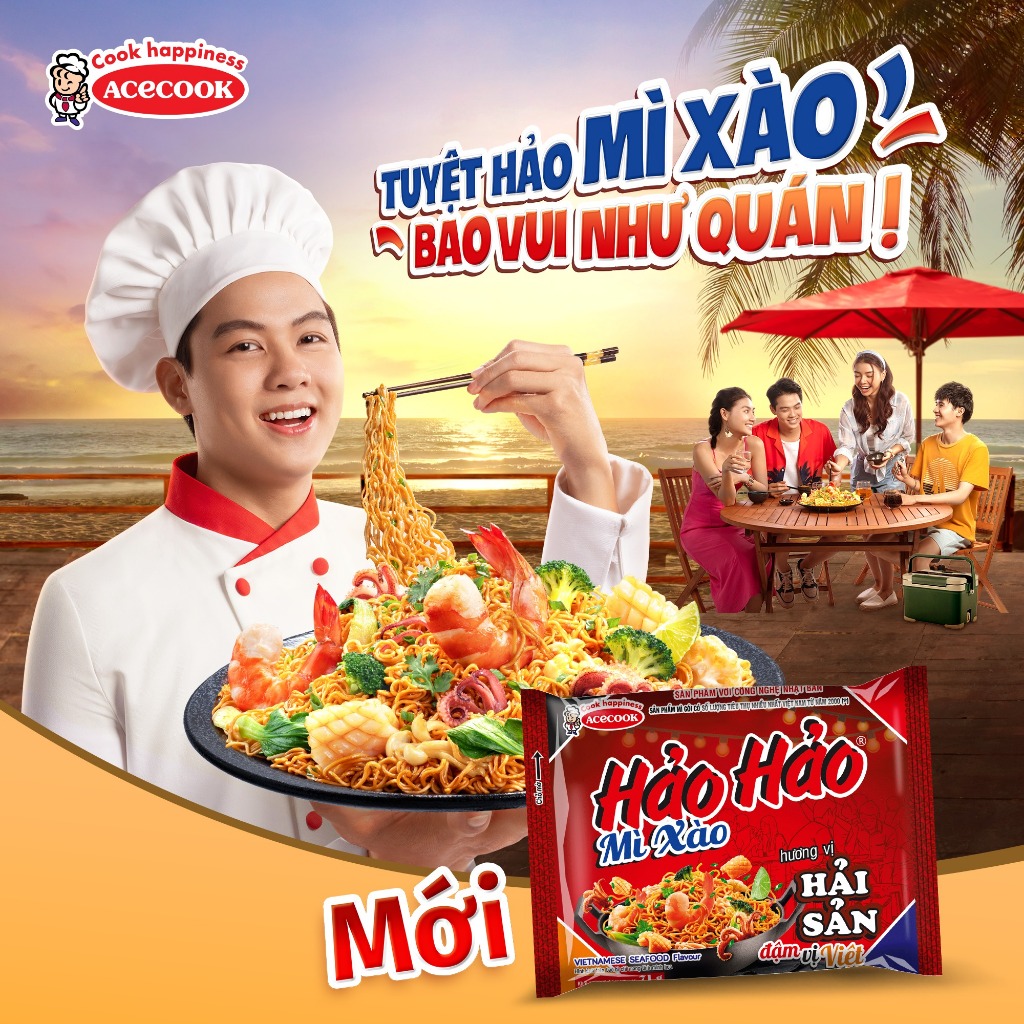 MÌ HẢO HẢO TÔM CHUA CAY/ SA TẾ HÀNH TÍM/ XÀO CHUA NGỌT/ CHAY RAU NẤM/ KIM CHI GÓI 75G