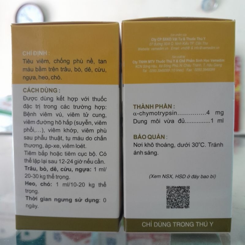 Chymosin 100ml và combo gà sau đá, tiêu viêm, tan máu bầm