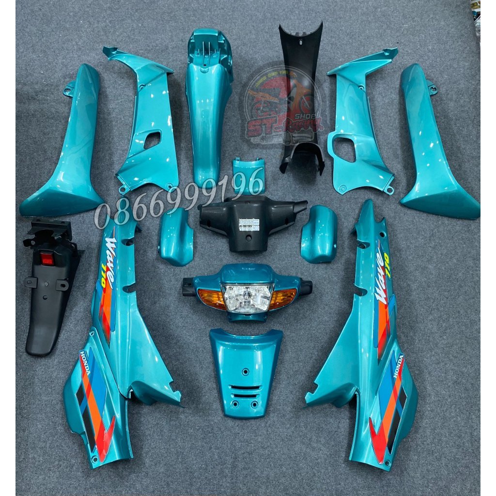 DÀN ÁO - BỘ VỎ NHỰA WAVE THÁI ĐỦ MÀU KÈM TEM  Có Bảo Hành