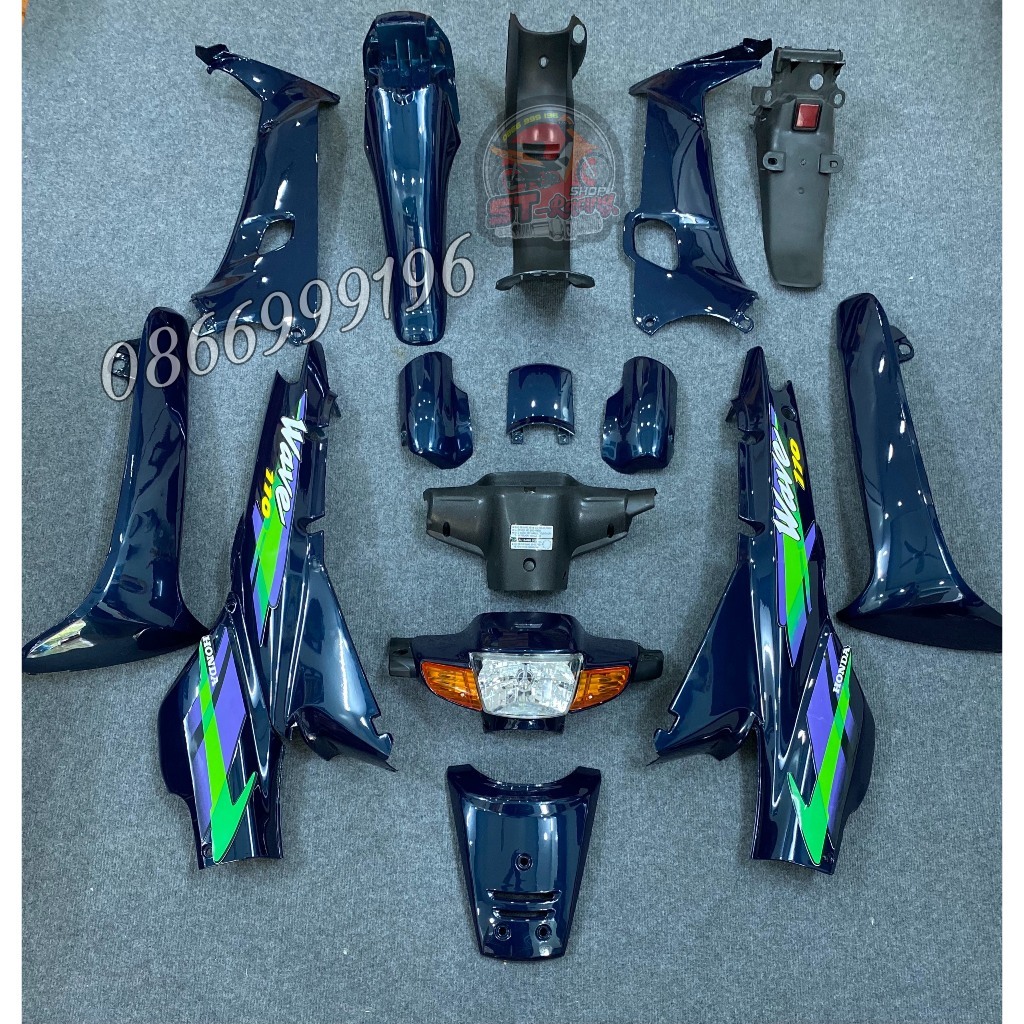 DÀN ÁO - BỘ VỎ NHỰA WAVE THÁI ĐỦ MÀU KÈM TEM  Có Bảo Hành