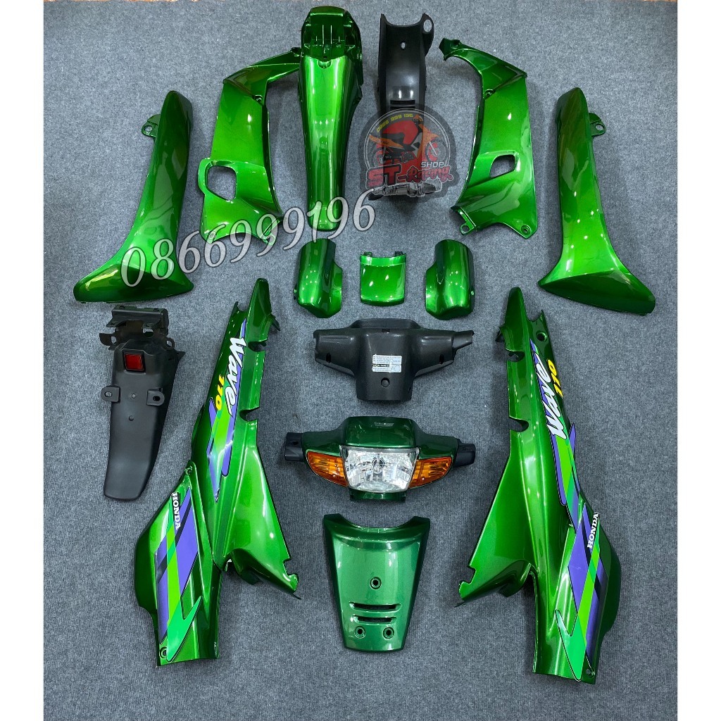 DÀN ÁO - BỘ VỎ NHỰA WAVE THÁI ĐỦ MÀU KÈM TEM  Có Bảo Hành