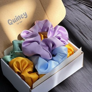 [Handmade] Cột tóc Scrunchies lụa mềm cao cấp, vải bóng đẹp