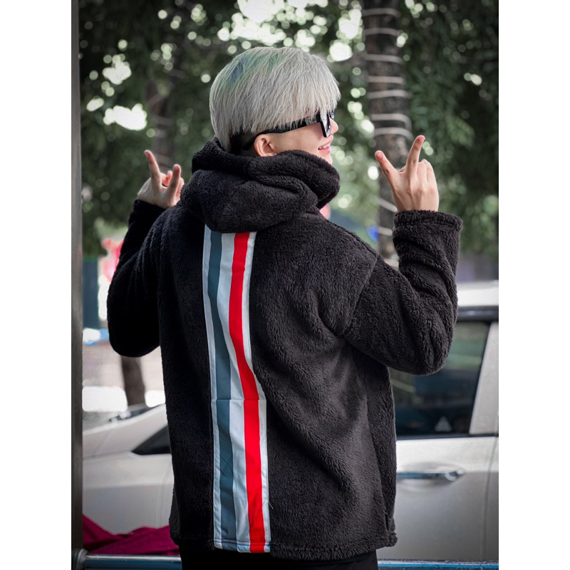 Áo lông Nhà Gold hoạ tiết thom dọc sóng lưng hot nhất 2023