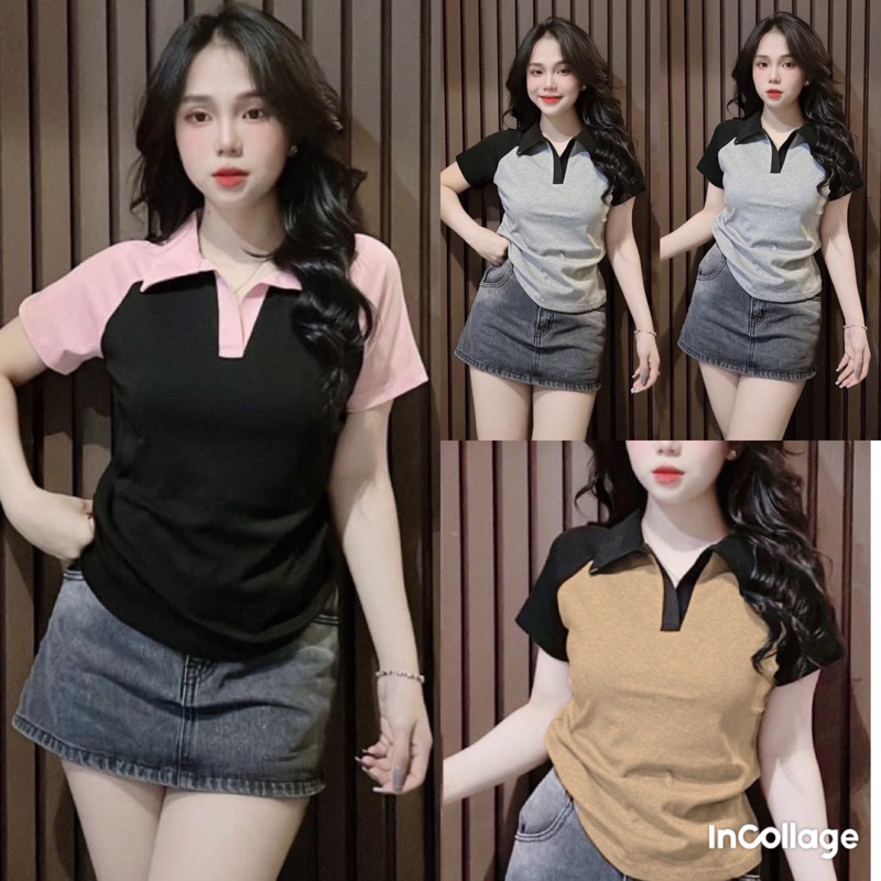 Áo Polo Cổ Bẻ Phối Màu Cá Tính Bigsize 68-95kg