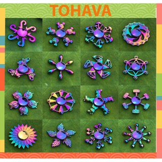 Con quay Fidget Spinner màu cầu vông bằng kim loại