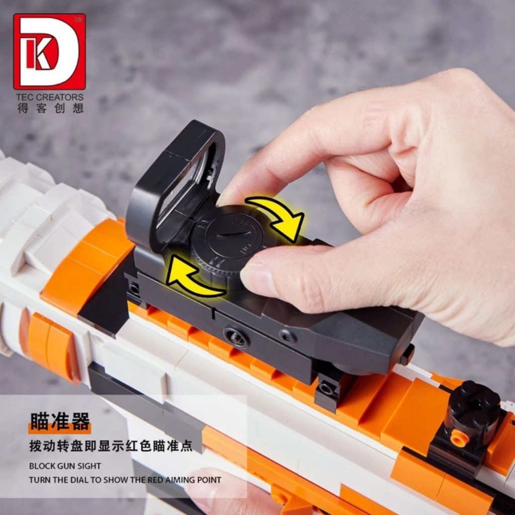 Đồ Chơi Xếp Hình DK 2001 Súng Trường M4A4 kiểu Military Army 1388 Mảnh