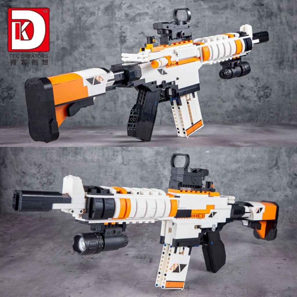 Đồ Chơi Xếp Hình DK 2001 Súng Trường M4A4 kiểu Military Army 1388 Mảnh