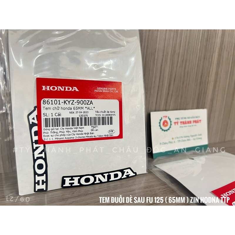 Tem Honda đuôi dè sau Future 125 zin