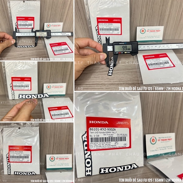 Tem Honda đuôi dè sau Future 125 zin