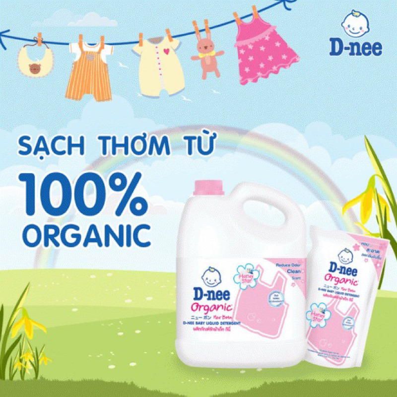 Nước giặt Dnee Thái Lan Can 3000ml