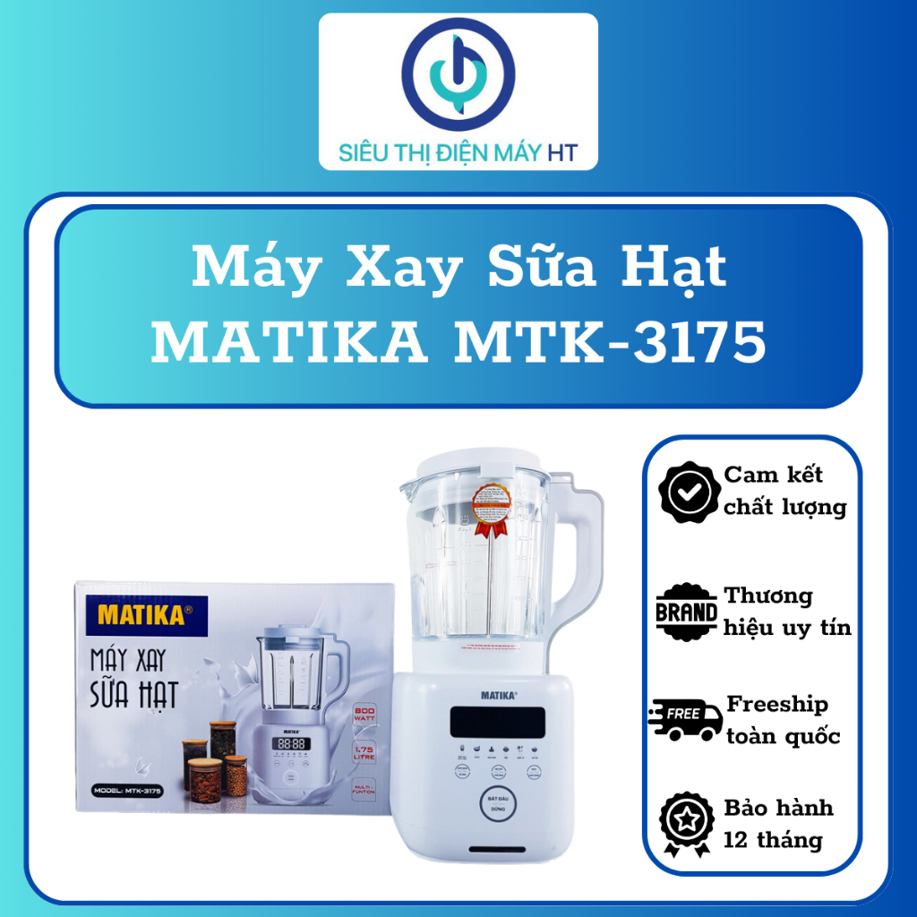Máy Xay Sữa Hạt MATIKA MTK-3175 )