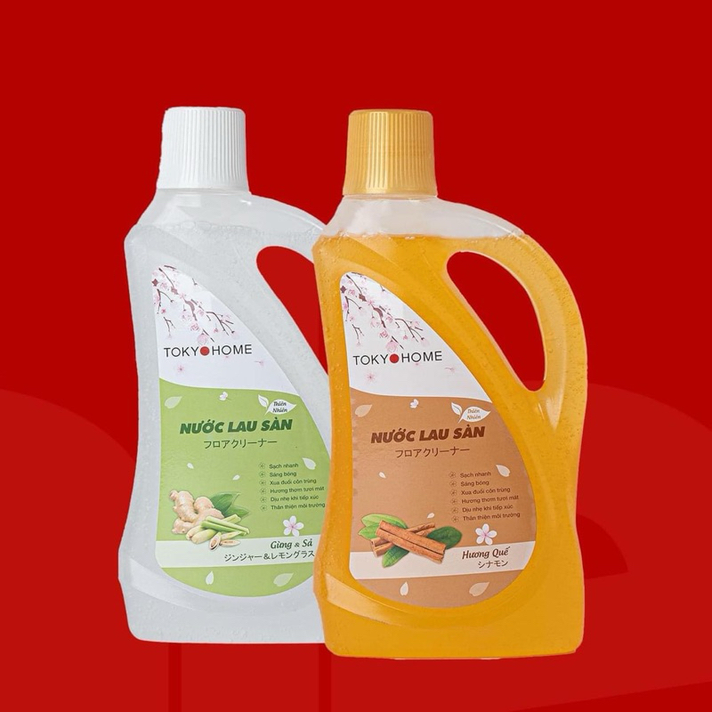 Nước lau sàn TOKYOLIFE hương gừng sả, quế 950ml