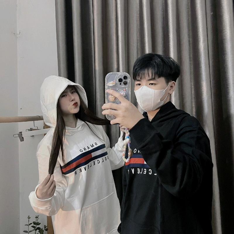 Áo hoodie Tommy thêu vạch thân , Áo nỉ khóa trơn basic có mũ hot trend phong cách Nam nữ