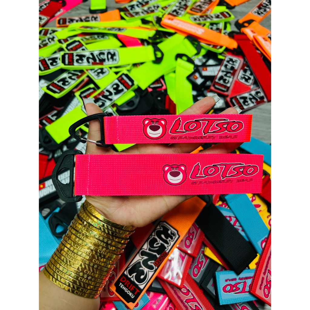 COMBO DÂY CẢNG + MÓC KHÓA GẤU DÂU