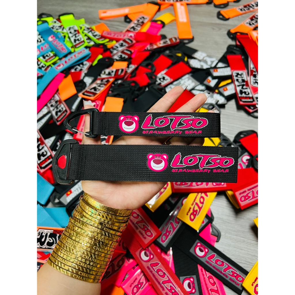 COMBO DÂY CẢNG + MÓC KHÓA GẤU DÂU